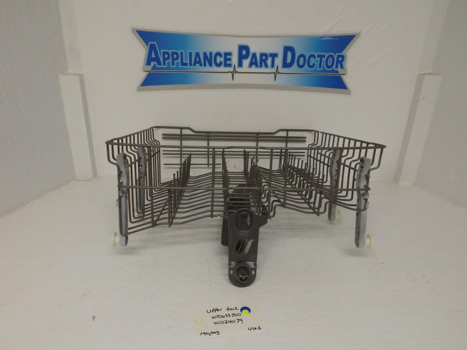 Maytag Dishwasher W10635350 W10240139 Upper Rack Used Maytag Dishwasher W10635350 W10240139 Upper Rack Used